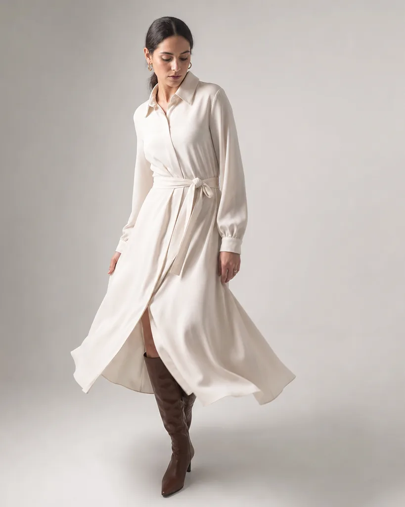 White studio, one light, a lot of movement.